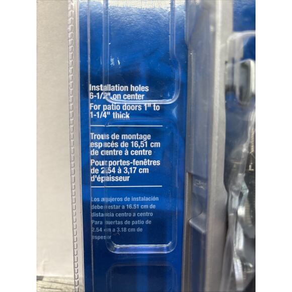 Wright Non-Keyed Reversible Flush-Mount Patio Door Latch, Aluminum, V1195 {20} - Picture 3 of 12